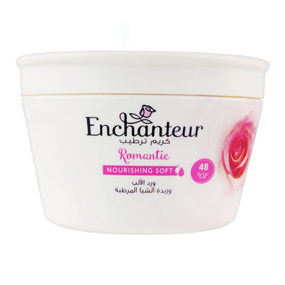 Enchanteur Romantic Nourishing Soft Moisturising Cream 200ml - Deep Hydrating Body Cream with Long Lasting Floral Fragrance f