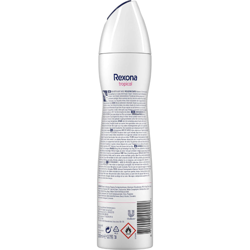 Rexona Women's Tropical Antiperspirant Spray 48 Hour Protection 200 ml