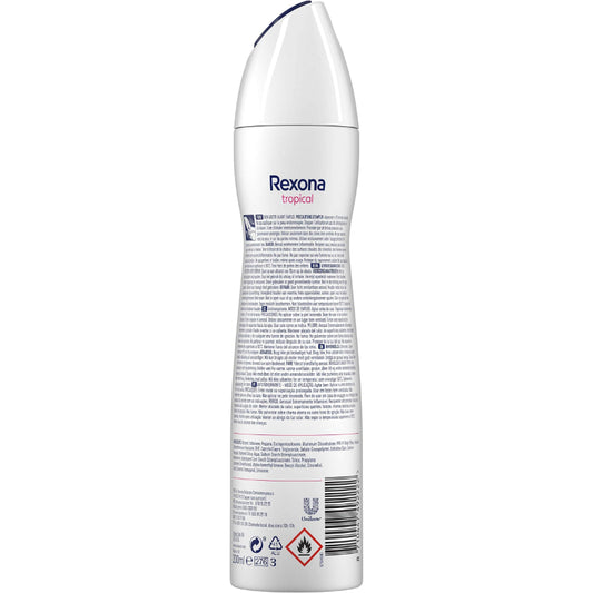 Rexona Women's Tropical Antiperspirant Spray 48 Hour Protection 200 ml