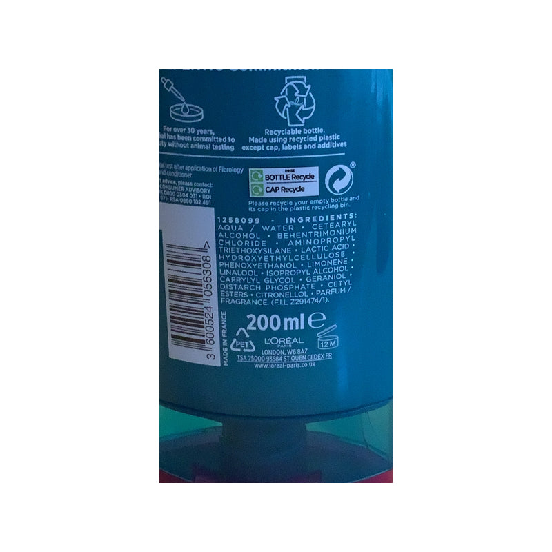 Loreal Paris L’Oréal Paris Elvive Fibrology Thickening Conditioner 200ml - With Filloxane for Fuller, Thicker-Looking Hair