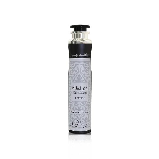Fakhar Silver Deodorant Spray 200ml + Fakhar Silver Air freshener by Lattafa 300ml (Pack of 2)