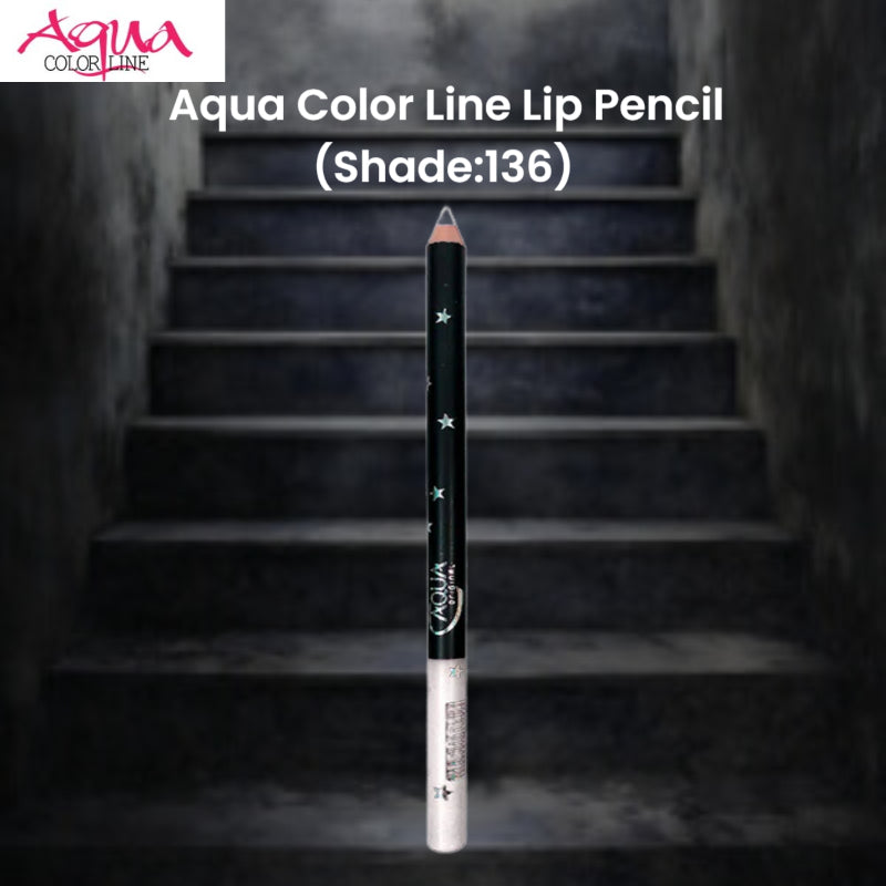 Aqua Color Line Lip Pencil (Shade:136)