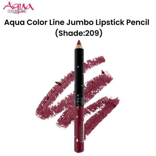 Aqua Color Line Jumbo Lipstick Pencil (Shade:209)