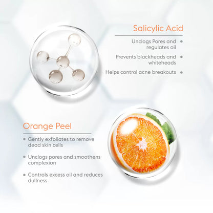 VLCC Acne Defense Serum Face Wash with Salicylic Acid & Orange Peel 150ml
