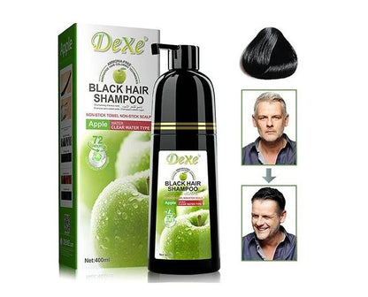 Dexe Black Hair Shampoo with Apple 400 ml Nourishing & Color Protection