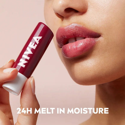 Nivea 24h Moisture D Hydration Black Berry Shine Lip Balm 4.8g