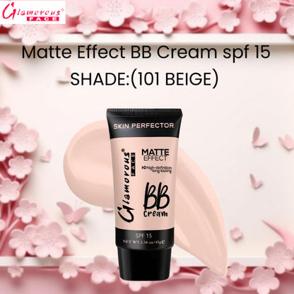 Glamorous Face Matte Effect BB Cream spf 15 (Shade:101 Beige)
