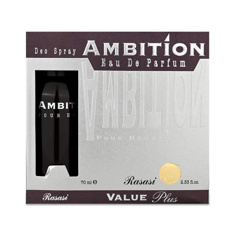 AMBITION EDP MEN 70ml + AMBITION DEO 150ml by RASASI for Men