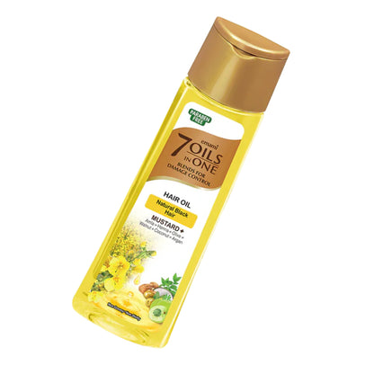 Emami 7 in 1 Mustard Hair Oil 100ml - Nourishing Hair Care Oil for Strong, Thick, Smooth & Healthy Hair Growth & Daily Use