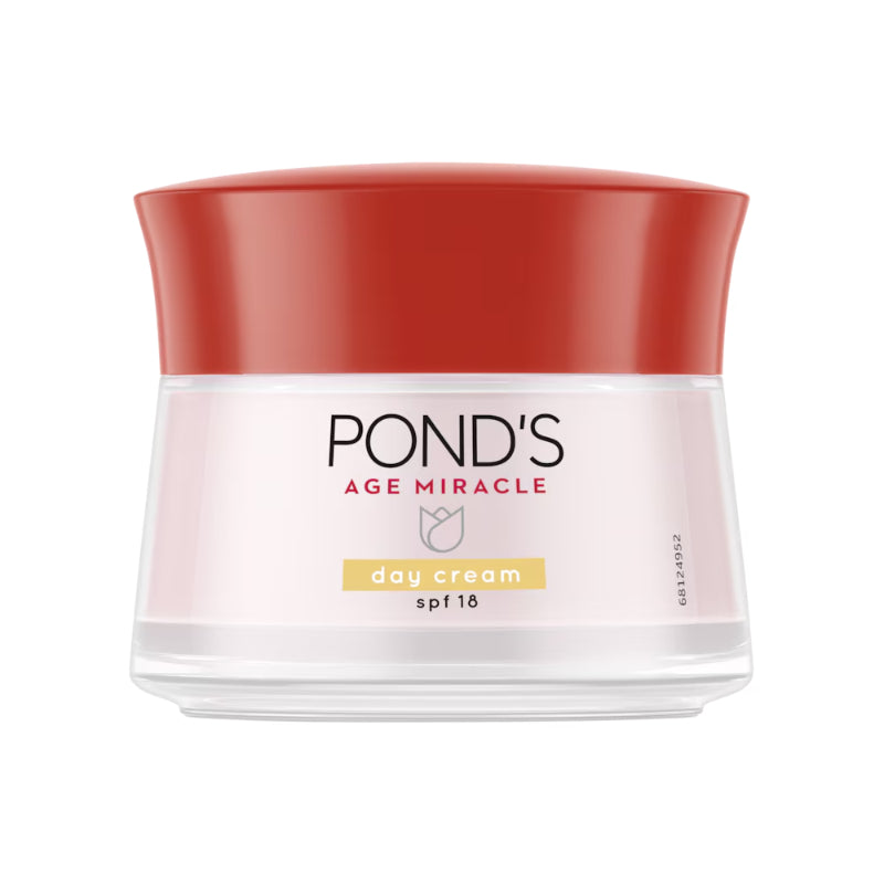 PONDS Pond’s Age Miracle Youthful Glow Day Cream SPF 18 PA++ 50g - Anti-Aging Face Moisturizer for Wrinkle Care, Skin Firming