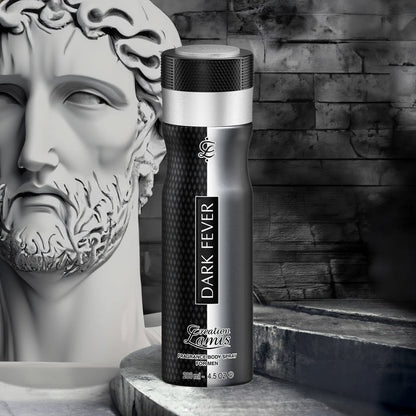 Lamis Creation Dark Fever Body Spray for Men 200ml - Long Lasting Fragrance Deodorant Mist for Fresh & Bold Scent