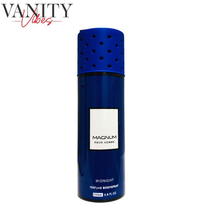 Armaf Magnum Pour Homme Midnight Perfume Body Spray 200ml Masculine Bold & Fresh Fragrance
