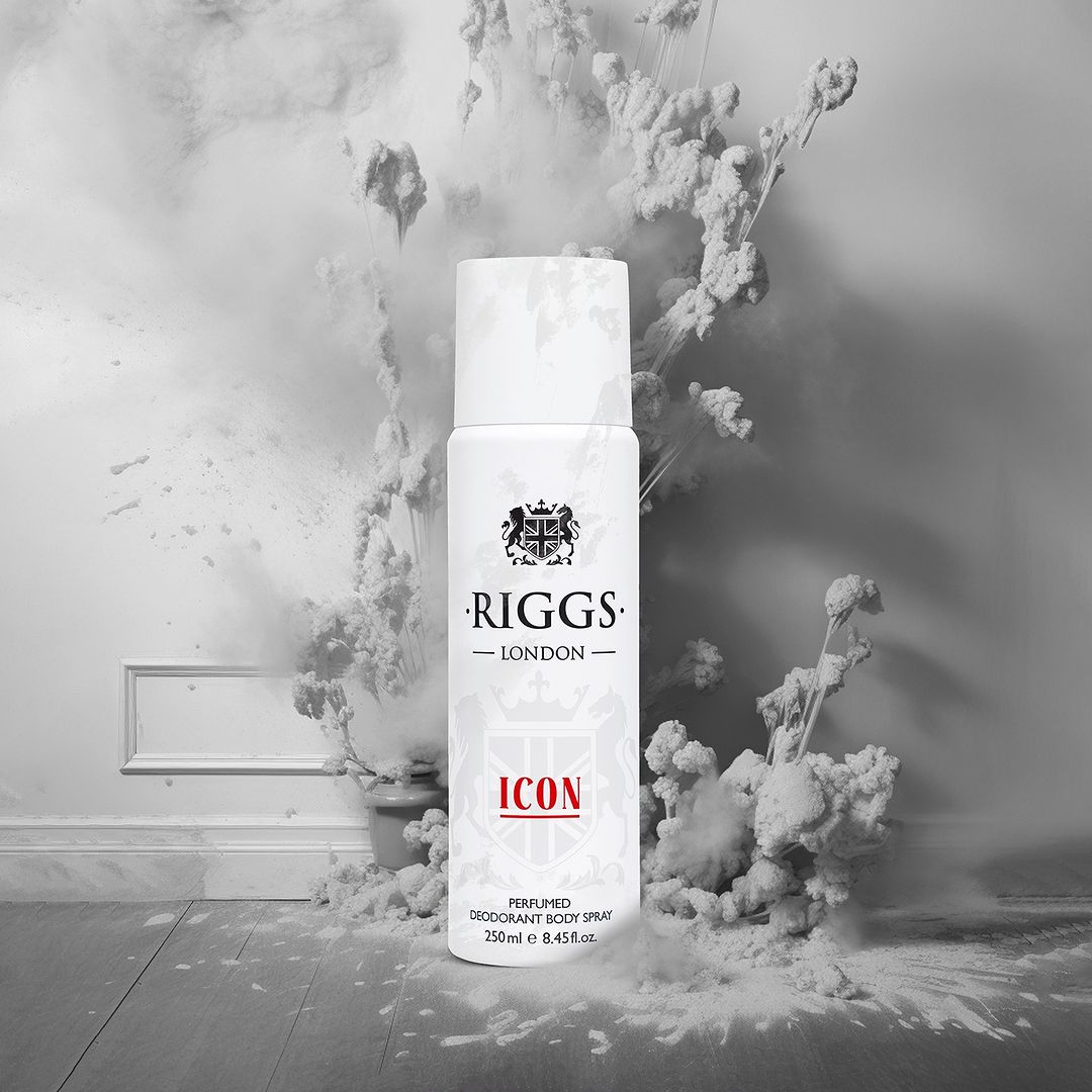 Riggs London Icon Perfumed Deodorant Body Spray 250ml Long-Lasting Fresh & Masculine Fragrance