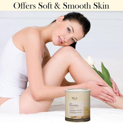 Rica White Chocolate Liposoluble Wax For Dry Skin 400ML
