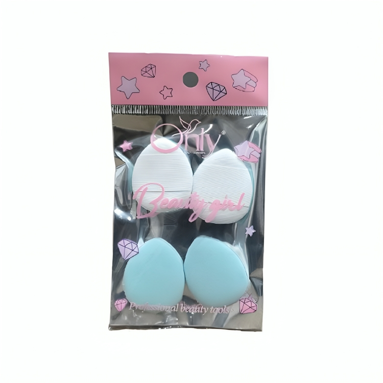 Only Finger Air Cushion Beauty Blender Puff #08 Set of 4 – Soft Makeup Sponge Puffs for Smooth Foundation Application, Flawle