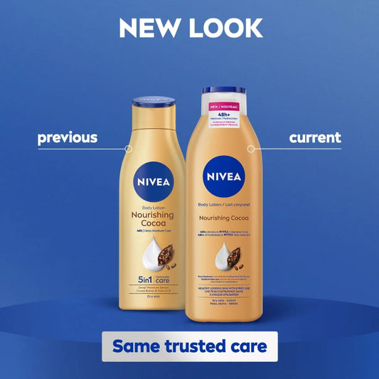 Nivea Nourishing Cocoa Body Lotion 400ml 48H+ Moisture for Dry Skin