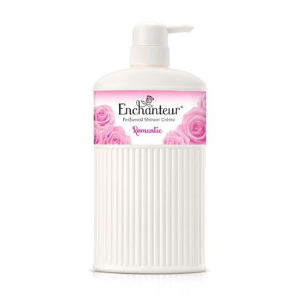 Enchanteur Romantic Perfumed Shower Creme 600ml – Deep Moisturizing Body Wash Cream with Long Lasting Floral Fragrance for So