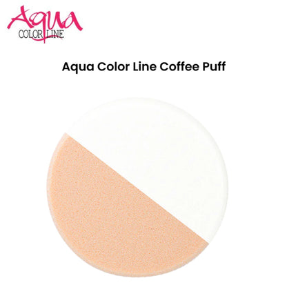 Aqua Color Line Coffee puff