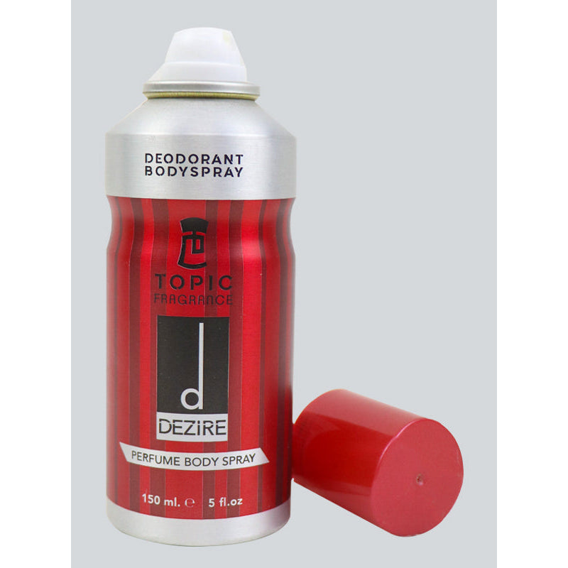 Topic Fragrance Dezire Perfume Body Spray 150ml Long-Lasting Alluring Scent