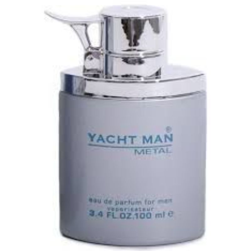 Yachtman Yacht Man Metal Eau de Parfum for Men 100ml - Long Lasting Fresh Metallic Masculine Luxury Fragrance Spray