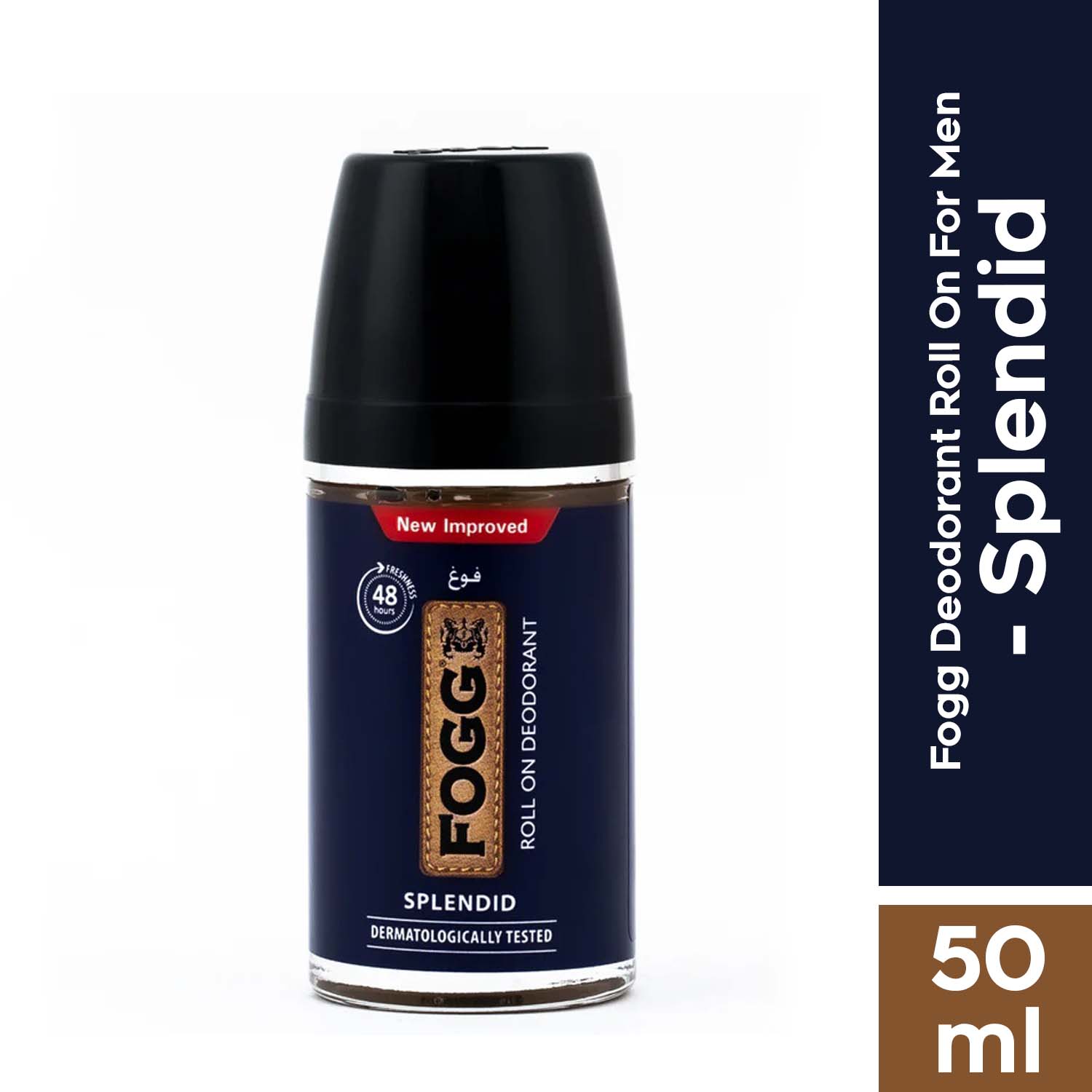 Fogg Splendid Roll-On Deodorant 50ml New & Improved Long-Lasting Freshness