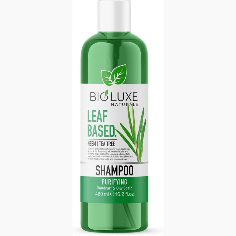 Bioluxe Naturals Leaf Based Neem & Tea Tree Purifying Shampoo 480ml
