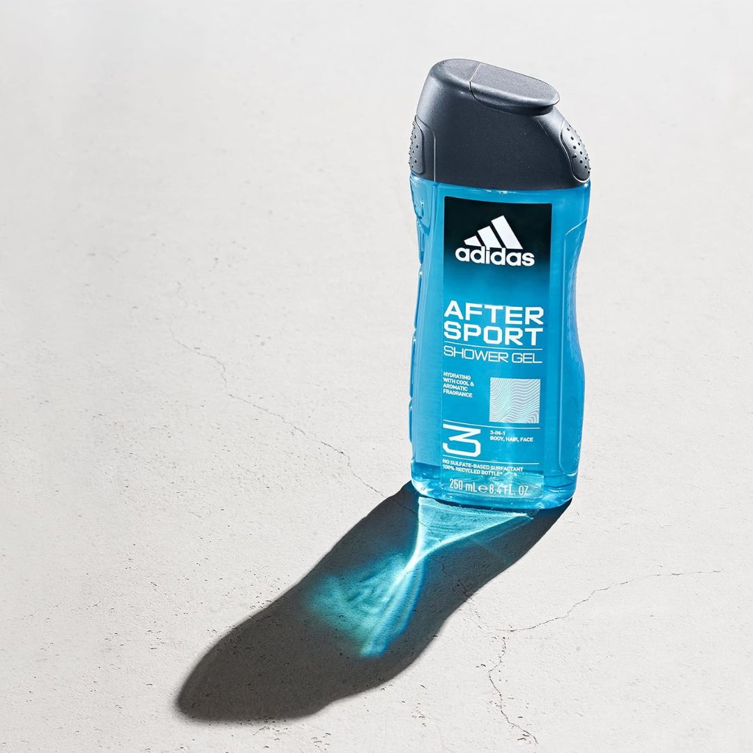 Adidas After Sport 3-in-1 Body, Hair & Face Wash Shower Gel 250ml