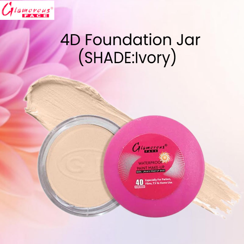 Glamorous Face 4D Foundation Jar (Shade:Ivory)