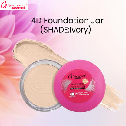 Glamorous Face 4D Foundation Jar (Shade:Ivory)