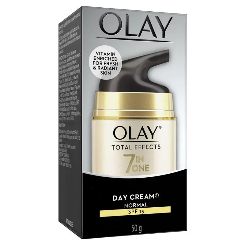Olay Total Effects 7-in-1 Day Cream SPF15 50g – Vitamin Enriched for Fresh & Radiant Normal Skin