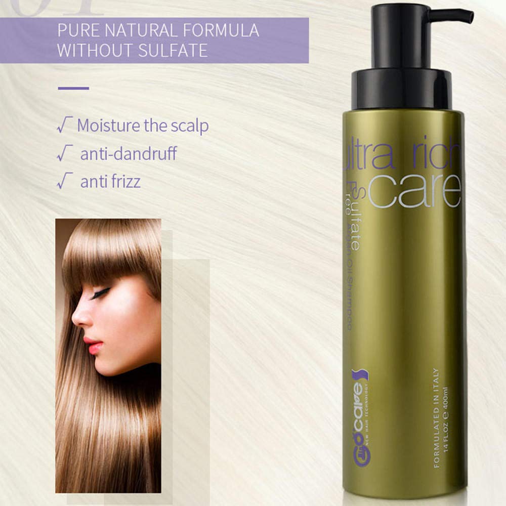 Go Care Sulfate-Free Ultra Rich Shampoo 400ml (Gentle Cleansing & Deep Nourishment)
