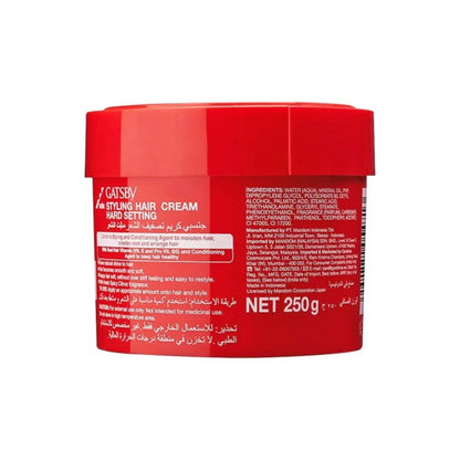 Gatsby Hard Setting Hair Cream 250g