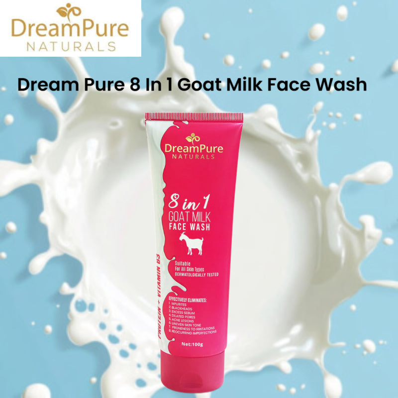 Dream Pure 8 In 1 Goat Milk Face Wash 100g