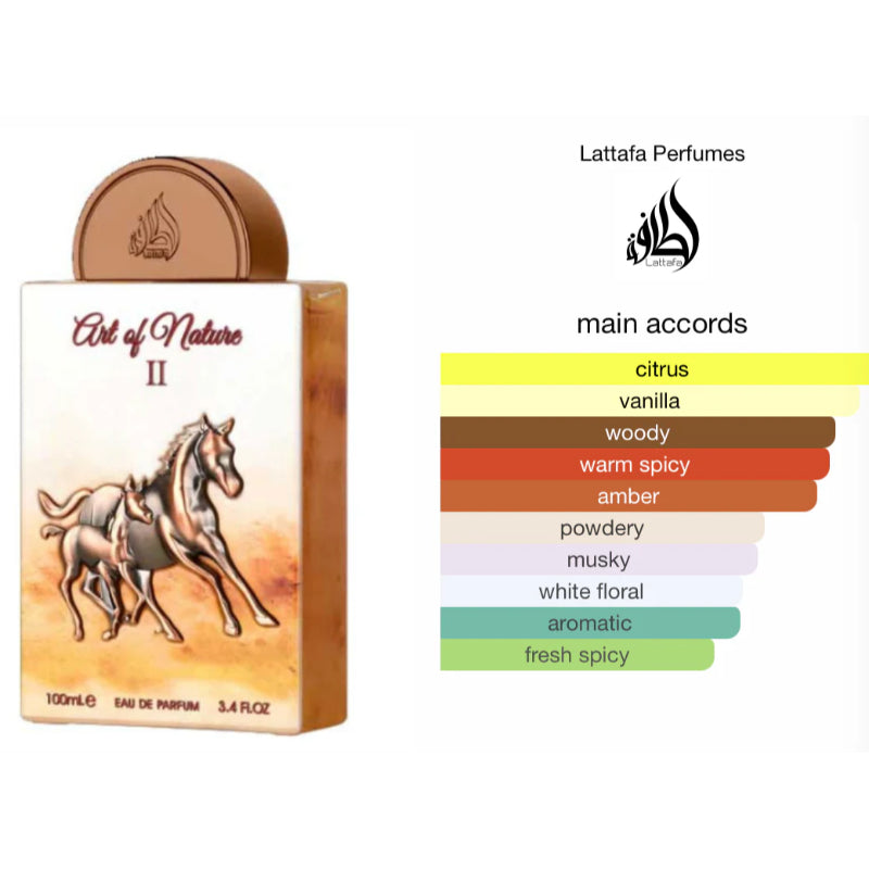 Lattafa Pride Art Of Nature II Eau de Parfum 100ml - Long Lasting Fresh Elegant Unisex Fragrance for Men & Women