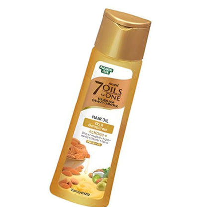 Emami 7 Oils in One Almond Hair Oil 50ml - Nourishing Hair Care Oil for Strong, Smooth, Shiny & Healthy Hair Daily Use