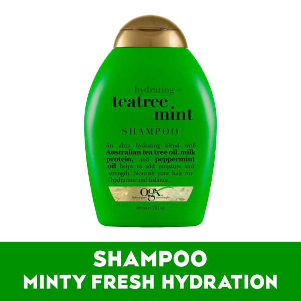 Ogx Hydrating + Teatree Mint Shampoo 385ml