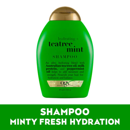 Ogx Hydrating + Teatree Mint Shampoo 385ml
