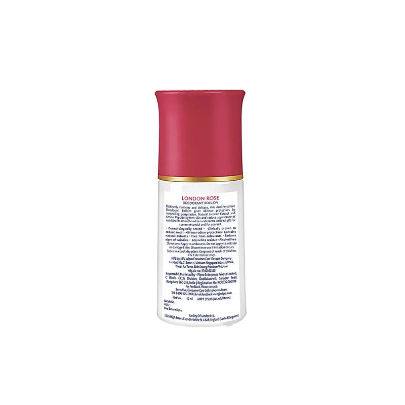 Yardley Women London Rose Roll On 50ml
