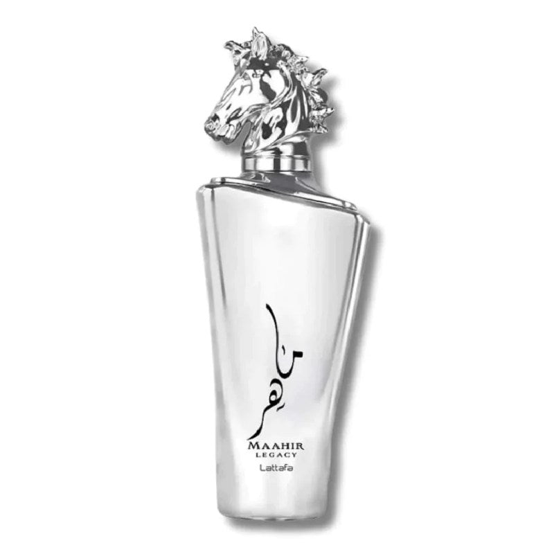 Lattafa Maahir Legacy Silver Eau de Parfum 100ml - Long Lasting Original Arabic Elegant Feminine Fragrance for Women