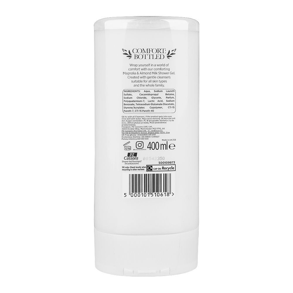 Cussons Creations Comfort Bottled Magnolia & Almond Milk Shower Gel 400ml