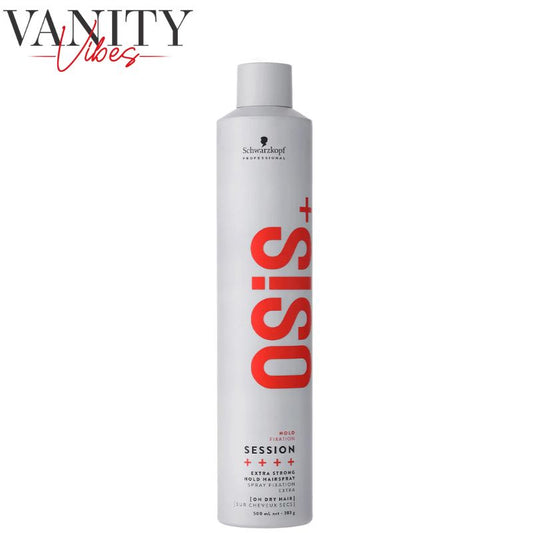 Schwarzkopf Osis+ Hold Fixation Session Extra Strong Hold Hairspray 500ml Long-Lasting Control & Maximum Hold
