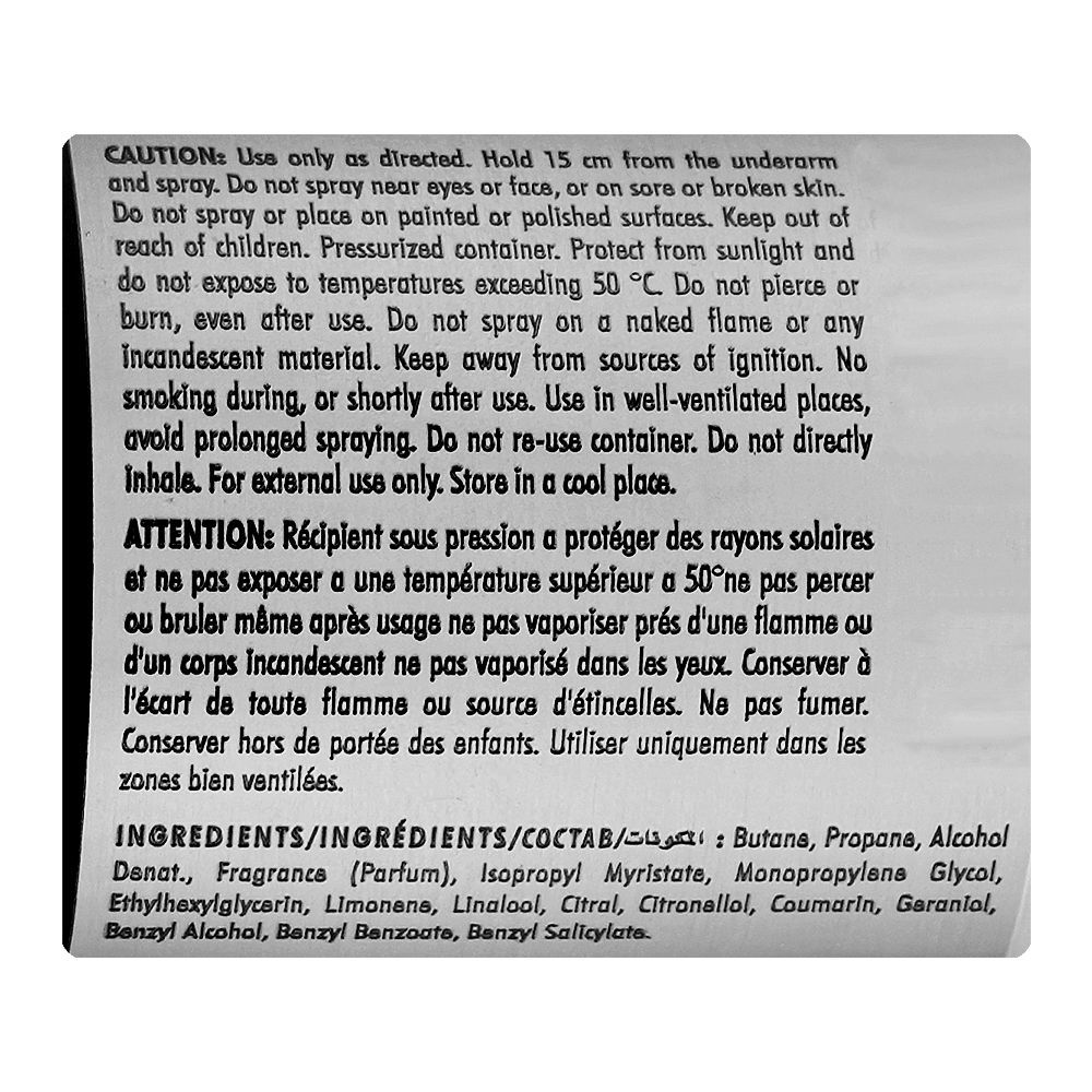 Armaf Club De Nuit Sillage Body Spray 200ml Unisex Long-Lasting Fresh & Sensual Fragrance