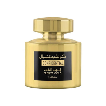 Lattafa Confidential Private Gold Eau de Parfum for Women And Men 100ml