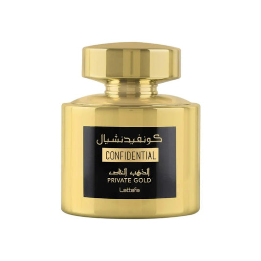 Lattafa Confidential Private Gold Eau de Parfum for Women And Men 100ml