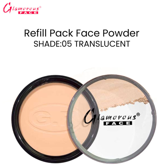 Glamorous Face Refill Pack Face Powder (Shade:05 Translucent)