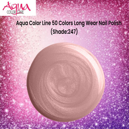 Aqua Color Line 50 Colors Long Wear Nail Polish (Shade:247)