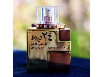 Lattafa 24 Carat Eau de Parfum 100ml - Long Lasting Original Luxury Unisex Fragrance for Men & Women