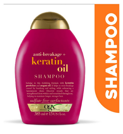 OGX Strength & Length + Keratin Oil Shampoo 385ml