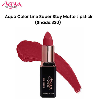 Aqua Color Line Super Stay Matte Lipstick (Shade:320)