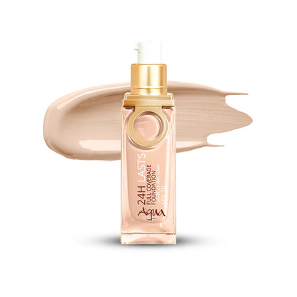 Aqua Color 24H Last Full Coverage Foundation 25ml (Shade:02)